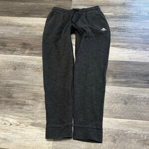 Adidas ID Stadium Gray Heather Men M 3 Striped Tapered Sim Track‎ Pants Sporty